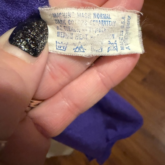 Vintage Purple Vanity Fair Embroidered Robe - Picture 8 of 8